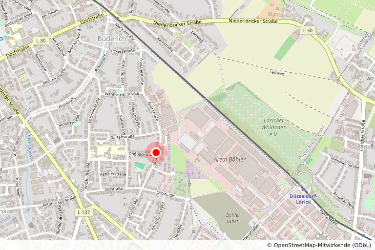 Karte: Grünstraße 85, 40667 Meerbusch